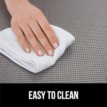 GORILLA GRIP powerGRIP Drawer Shelf and Cabinet Liner, Thick Strong Hold, Non-Adhesive Liners Protect Kitchen Cabinets and Cupboard, Bathroom Drawers, Easy Install, Breathable Mat, 17.5" x10', Cream