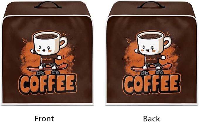 Coffee Maker Dust Cover Funny Mixer Small Kitchen Appliance Protector Foldable Washable