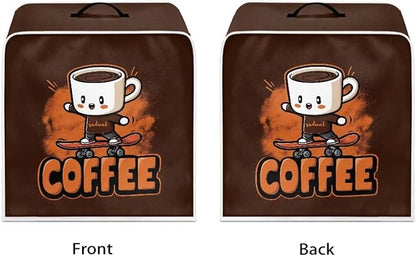 Coffee Maker Dust Cover Funny Mixer Small Kitchen Appliance Protector Foldable Washable