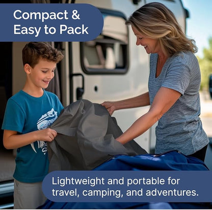 Cot Sheet Set 33” x 75” – 4 Piece Cot Size Twin Mattress Sheets – Ideal for Camper Bunk, RVs, Bunks, Day Care, Camping & Guest Beds - Fits 6” to 10” Mattress - Comdy, Breathable & Cooling - Dark Grey