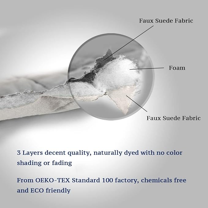 H.VERSAILTEX Reversible Futon Cover Water Repellent Armless Sofa Slipcover Washable Furniture Protector with Adjustable Elastic Strap Anti-Slip Futon Bed Cover for Dog 70" Width Seat(Light Grey/Beige)