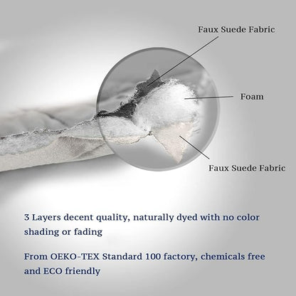 H.VERSAILTEX Reversible Futon Cover Water Repellent Armless Sofa Slipcover Washable Furniture Protector with Adjustable Elastic Strap Anti-Slip Futon Bed Cover for Dog 70" Width Seat(Light Grey/Beige)