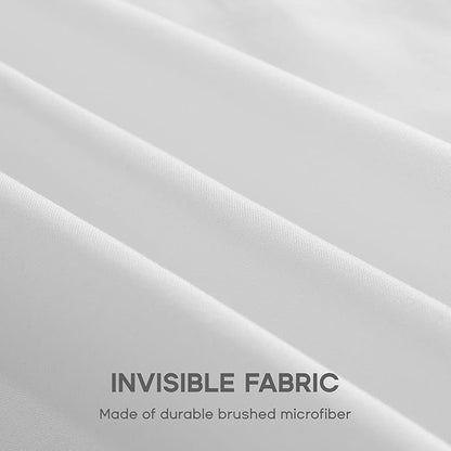 SONIVE Twin Bed Skirt,15" Drop Pleated Dust Ruffle,Classic Tailored Easy Fit Brushed Microfiber Skirts Hotel Quality Shrinkage & Fade Resistant White