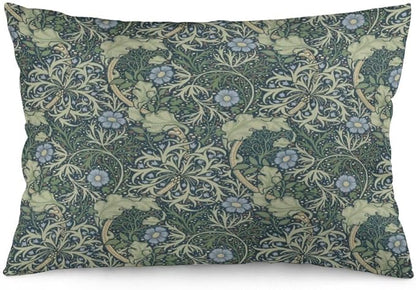 Vintage Victorian Classic Floral William Morris Throw Pillow Covers 12x20 Inch Aesthetic Pillow Velvet Decorative Pillowcase Home Decor Living Room Cushion Case for Bed Sofa Couch