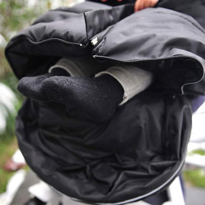 German Designed Universal Stroller Footmuff, 5 Way Zippers Style for Baby Easy in & Out of Water Repellent Winter Stroller Bunting Bag, Height/Temperature Adjustable Anti-Kick Stroller Sleeping Bag
