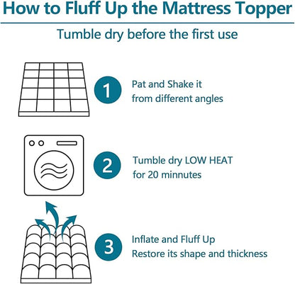CHOKIT King Mattress Topper, Extra Thick Pillow Top Mattress Pad for Back Pain Relief, Cooling Bed Topper Mattress Cover with 8-21 Inch Deep Pocket