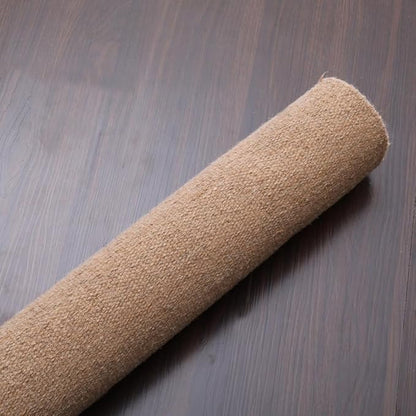 Rugsotic Carpets Hand Woven Flat Weave Kilim Wool ECO-Friendly Area Rugs - 2'6"x8', Runner Shape, Light Brown Color, Solid Plain Design, Low Pile Handmade Rugs for Living Room, Bed Room (D00111)