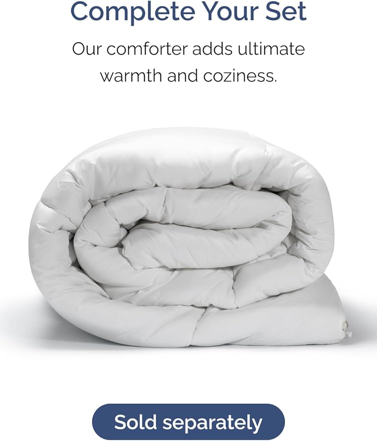 Extra Deep Pocket Split King Sheets - 5 Piece Breathable & Cooling Bed Sheets - Hotel Luxury Bed Sheet Set - Soft, Wrinkle Free & Comfy - Easily Fits Extra Deep Mattresses - Denim Blue Sheets Set
