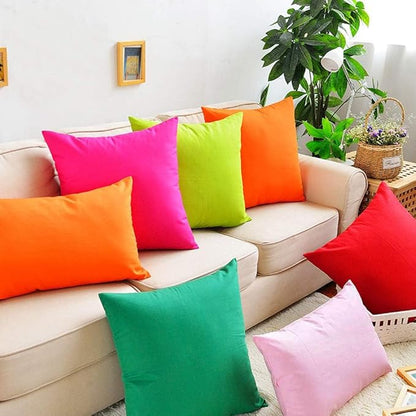 4-Pack 100% Cotton Lumbar Comfortable Solid Decorative Throw Pillow Case,Thmyo Rectangle Cushion Cover Pillowcase Sublimation Blank Pillow Covers DIY Throw Pillowcase(12x20inch/30x50cm, Pink)
