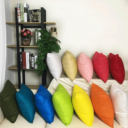 4-Pack 100% Cotton Comfortable Solid Decorative Throw Pillow Case,Thmyo Square Cushion Cover Pillowcase Sublimation Blank Pillow Covers DIY Throw Pillowcase for Couch Sofa(16x16 inch/ 40x40cm,Khaki)