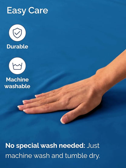 Extra Deep Twin XL Fitted Sheet - Hotel Luxury Single Fitted Sheet Only - Easily Fits 18 inch to 24 inch Mattress - Ultra Soft, Wrinkle Free with Extra Deep Pockets - Breathable & Comfy - Royal Blue
