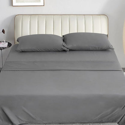 Magik & Kover Full Sheet Set for Air Mattress - 4 Piece Deep Pocket Full Size Sheets Set Up to 24 Inches - Soft & Breathable Air Mattress Sheets Full Size with Extra Deep Pocket - Grey