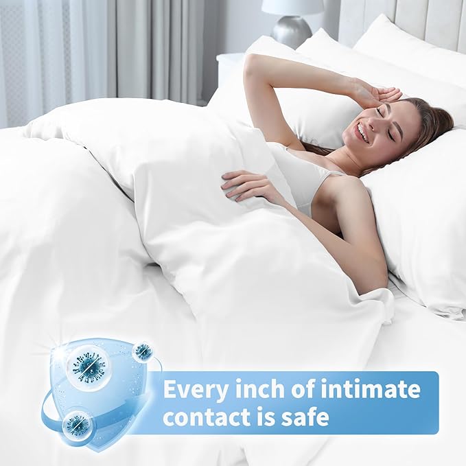 KIIS Travel-Safe Disposable Cover Sheets for Travel, Disposable Bed Sheet, Disposable Duvet/Comforter Cover, Disposable Pillowcases, Perfect for Hotels & Trips (King Size, 2 Packs)