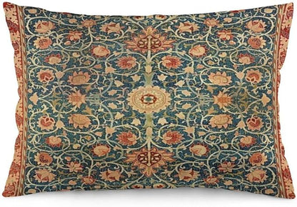Holland Park William Morris Throw Pillow Covers 12x20 Inch Aesthetic Pillow Velvet Decorative Pillowcase Home Decor Living Room Cushion Case for Bed Sofa Couch