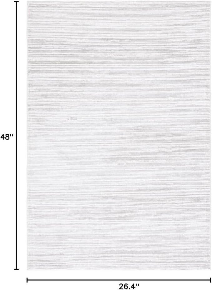 SAFAVIEH Vision Collection Accent Rug - 2'2" x 4', Ivory & Grey, Modern Ombre Design, Non-Shedding & Easy to Clean, Ideal for Entryway, Foyer, Bedroom (VSN606K)