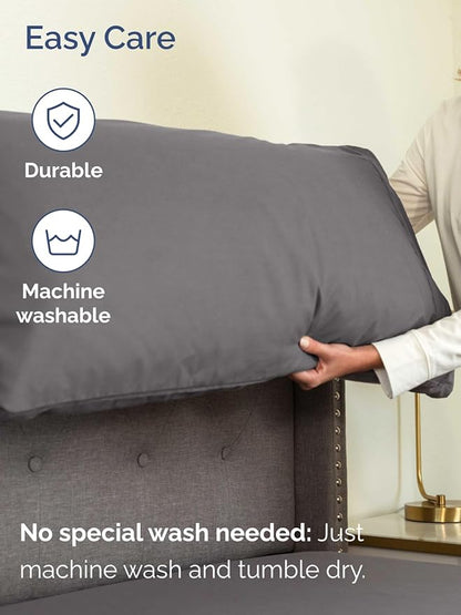 Extra Deep Pocket Queen Sheet Set - 4 Piece Breathable & Cooling Bed Sheets - Hotel Luxury Sheet Set - Soft, Wrinkle Free and Comfy - Easily Fits Extra Deep Mattresses - Deep Pocket Dark Grey Sheets