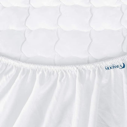 Queen Mattress Pad Thick Quilted Mattress Topper, Air Mattress Cover, Super Soft Breathable and Noiseless Down Alternative Fiber Extra Thick Mattress Pad with Deep Pocket Fits up to 23 Inch Mattress