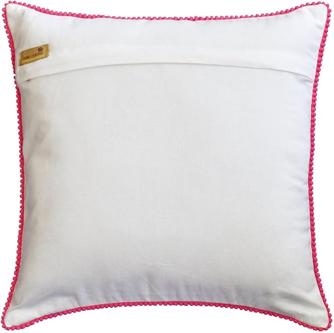 The HomeCentric King/Queen/Twin Pink Decorative Bed Runner King 90"x18" Bed Runner with One Pillow Cover, Quilted, Pom Pom Lace Bed Scarf on Cotton Fabric - Lily Haven