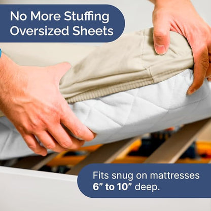 Cot Sheet Set 30” x 75” – 4 Piece Cot Size Narrow Twin Mattress Sheets – Ideal for Camper Bunk, RVs, Bunks, Day Care & Camping - Fits 6” to 10” Mattress, Ultra-Soft, Cozy, Breathable & Cooling - Wheat