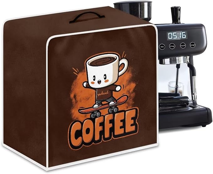 Coffee Maker Dust Cover Funny Mixer Small Kitchen Appliance Protector Foldable Washable