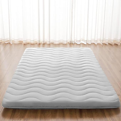 Japanese Floor Mattress, 100% High Density Comfortable Foam, 3.5" Thicken Foldable Mattress Tatami Mat Sleeping Pad, Ideal for Comfort and Support, Kids Floor Lounger Pillow Bed Sofa (Full）