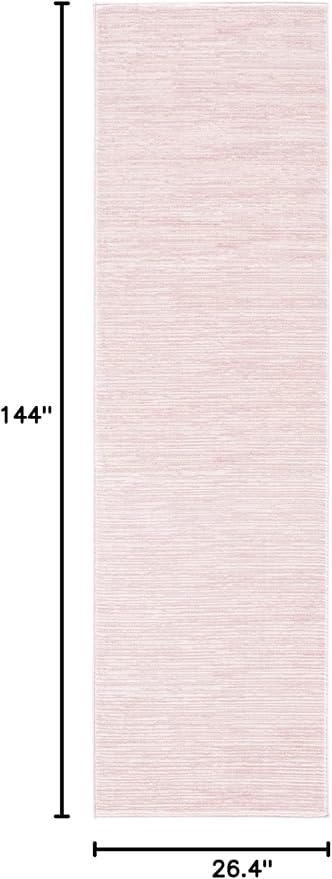 SAFAVIEH Vision Collection Runner Rug - 2'2" x 12', Pink, Modern Ombre Design, Non-Shedding & Easy to Clean, Ideal for Foyer, Hallway, Bedroom (VSN606U)