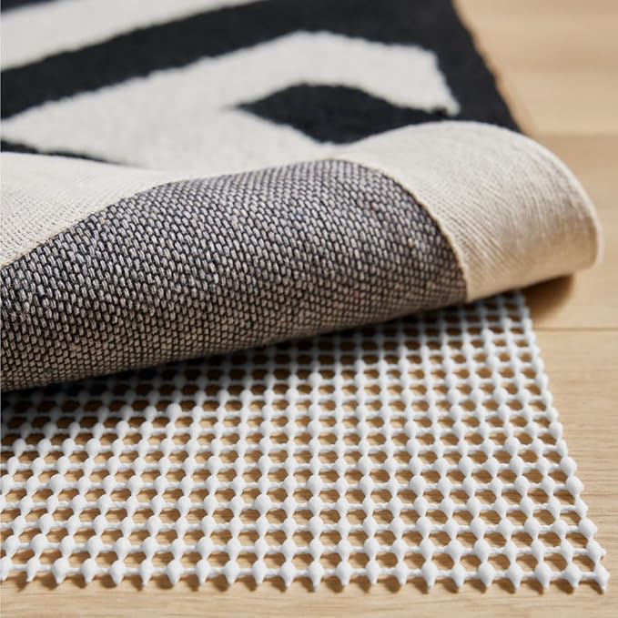 GORILLA GRIP Strong Rug Pad Gripper, 3x5 FT, US Designed, Grips Help Keep Area Rugs Safe and in Place, Slip and Skid Resistant Pads for Hard Floors, Under Carpet Mat Cushion and Hardwood Protection