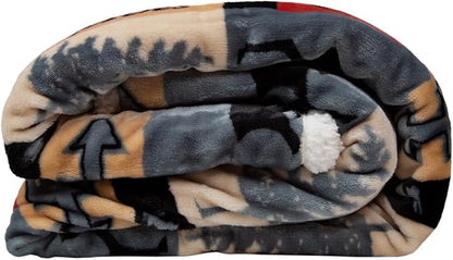 CARSTENS, INC. Ultra Premium Super Soft Plush Sherpa Fleece Oversized Throw Blanket 54" x 68", Lake House