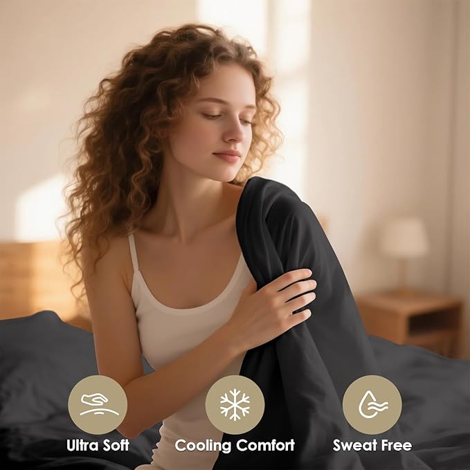 Full Sheet Set - Hotel Luxury 4 Piece Breathable Cooling Full Size Sheet Sets,Fits 16" Deep Pocket Mattress, Easy Care Wrinkle Free Bedding Sheet and Pillowcase Bed Sheet Set, Dark Gray