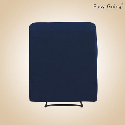 Easy-Going Recliner Stretch Sofa Slipcover Sofa Cover 4-Pieces Furniture Protector Couch Soft with Elastic Bottom Spandex Jacquard Fabric Small Checks(Recliner,Navy) Large