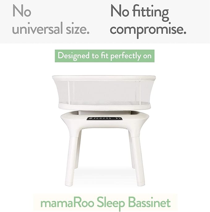 Bassinet Sheets Compatible with 4moms Mamaroo Sleep Bassinet - Fits 18 x 30 Inch Oval Bassinet Mattress – Snuggly Soft 100% Jersey Cotton – 2 Pack – Dusty Blue + Navy – 2 Pack