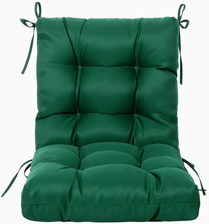 ARTPLAN Seat/Back Outdoor Chair Cushion,Set of 4 Patio Chair Cushion with Tie,Tufted Replacement for Patio Furniture,20x20x4 Inches,4 Count