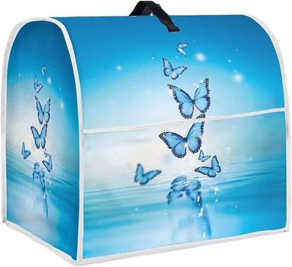 Butterfly Stand Mixer Cover Dust Protective Blue Stand Mixer Covers For Kitchen Aid 6-8 Quart Mixers Dustproof Cloth Cover for Small Appliance Protector 2025
