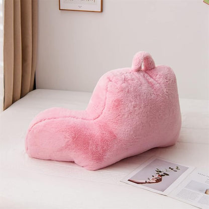 Btargot Tie Dyed Reading Pillow Bed Wedge Large Adult Backrest Lounge Cushion with Arms | Back Support for Sitting Up Pink