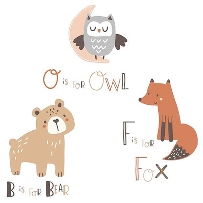 Bedtime Originals Animal Alphabet 5-Piece Infant Nursery Baby Crib Bedding Set