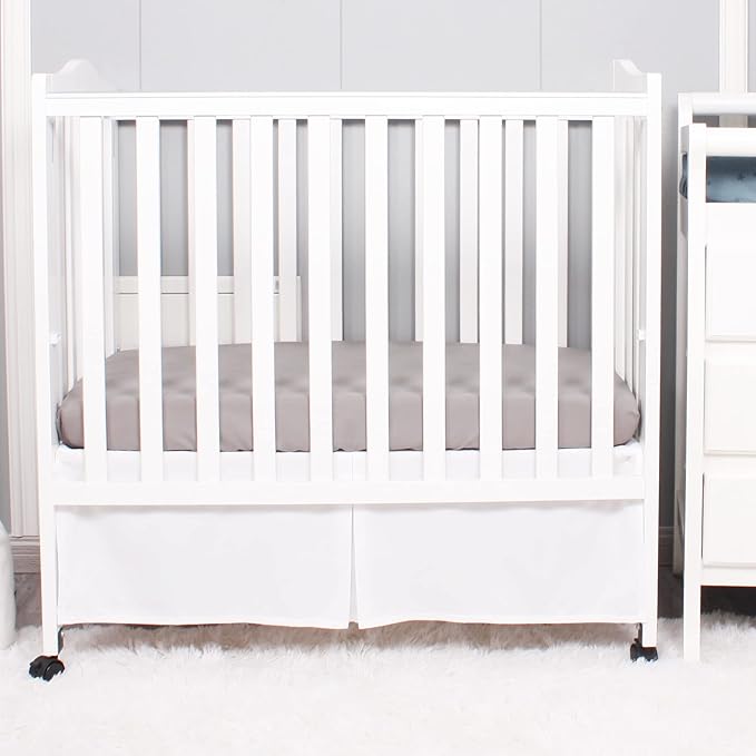 Belsden Pack of 3 Mini Crib Sheet Set, Pack N Play Sheet Set for Baby Boys and Girls, Cloudy Soft Touch and Machine Washable, Fitted Playard/Portable Crib Sheet, White & Grey & Light Grey