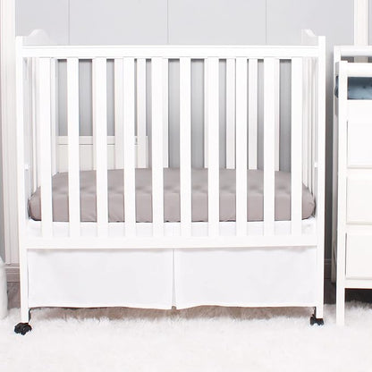 Belsden Pack of 3 Mini Crib Sheet Set, Pack N Play Sheet Set for Baby Boys and Girls, Cloudy Soft Touch and Machine Washable, Fitted Playard/Portable Crib Sheet, White & Grey & Light Grey