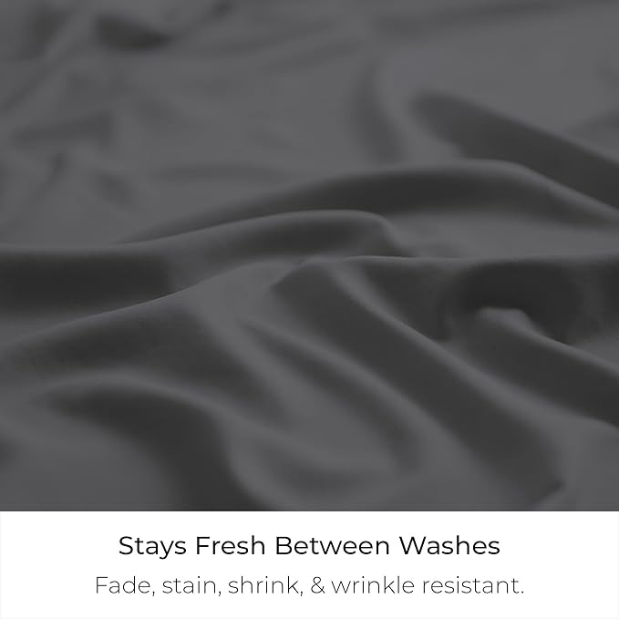 Mellanni Bed Skirt Full Size - Bed Skirting - 15-Inch Tailored Drop Pleated Dust Ruffle - Hotel Luxury Bedding - Wrinkle, Fade, Stain Resistant - 1 Bedskirt (Full, Gray)