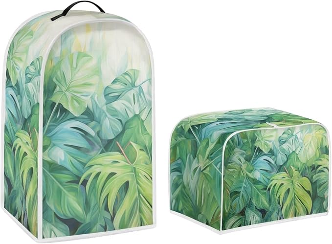 Palm Tree Dust Cover for Kitchen Blender, Toaster, Bread Maker & More - Washable, Dustproof Appliance Protection Accessory