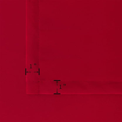 BGment Red Blackout Kitchen Curtains 45 Inches Length - Short Drapes Thermal Insulated with Rod Pocket Privacy Christmas Decor for Cafe Bathroom Window, 2 Panels, 34 x 45 Inch