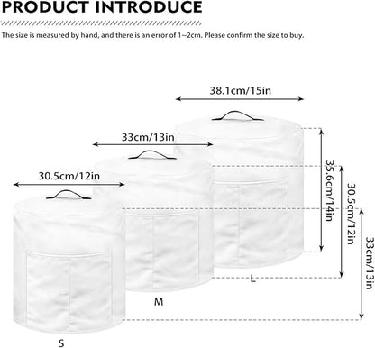 Air Fryer Cover Dust Cover, Machine Washable Appliance Covers for 3 Quart Air Fryer & Pressure Cooker Kitchen Appliance Accessories with Pockets, Butterfly Flower