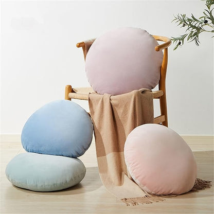 MOJUN Round Throw Pillow, 20" Cute Soft Round Seating Cushions Pillow Meditation Pillow Home Decorative Floor Pillows Cushions for Couch Sofa Car Living Room Bed, Grass Green