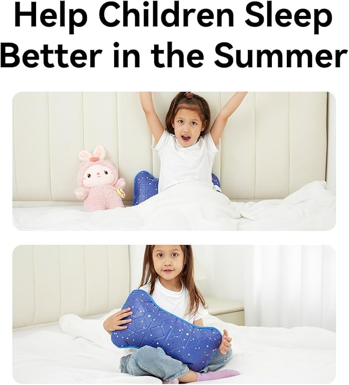 Small Cooling Gel Pillow, Kids Pillow 15" x 7", Cool Pillows for Hot Sleepers, Nap Pillows, Lumbar Pillow, Summer Cooling Accessories, Summer Gifts for Girls Boys, Small Size