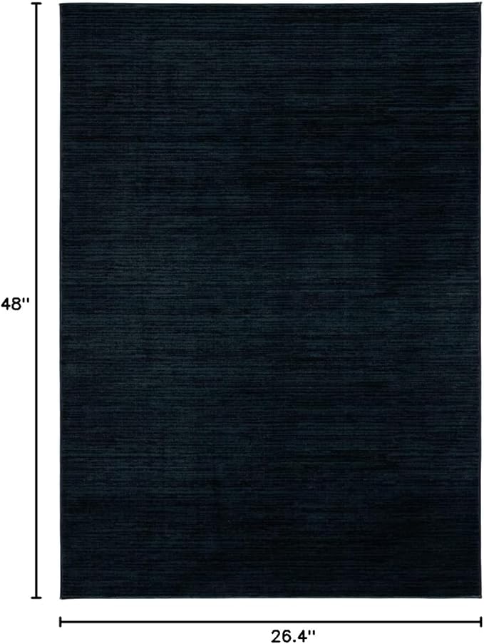 SAFAVIEH Vision Collection Accent Rug - 2'2" x 4', Black, Modern Ombre Design, Non-Shedding & Easy to Clean, Ideal for Entryway, Foyer, Bedroom (VSN606Z)