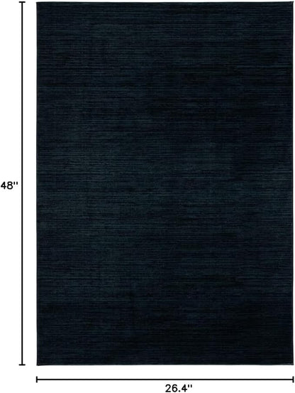 SAFAVIEH Vision Collection Accent Rug - 2'2" x 4', Black, Modern Ombre Design, Non-Shedding & Easy to Clean, Ideal for Entryway, Foyer, Bedroom (VSN606Z)