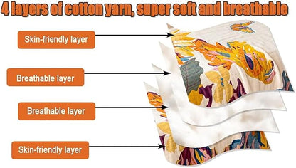 MSGKV Boho Throw Blanket King Size Warm Blanket for Couch and Sofa Blankets Cover for Living Room Throw Blankets Fall Cozy Bed Quilt(D-Flower and Butterfly, 108" x 90"(King))