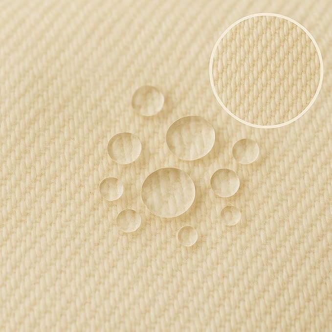 Organic Cotton Crib Mattress Protector (Water-Resistant) - Breathable Fitted Liner Pad, GOTS-Certified, Hypoallergenic, Made in USA – Portable 36"x26" - Pack of 2