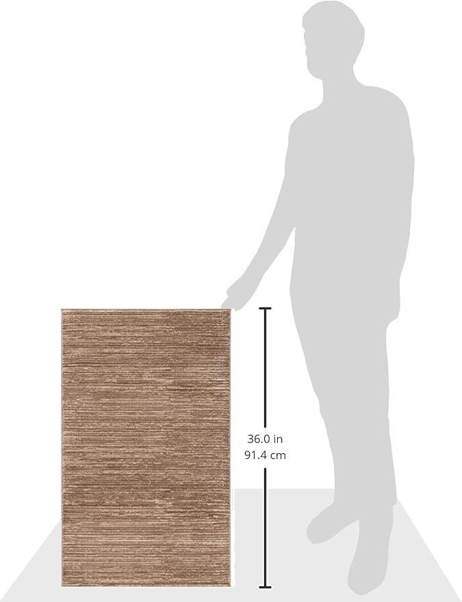 SAFAVIEH Vision Collection Accent Rug - 2' x 3', Light Brown, Modern Ombre Design, Non-Shedding & Easy to Clean, Ideal for Entryway, Foyer, Bedroom (VSN606C)