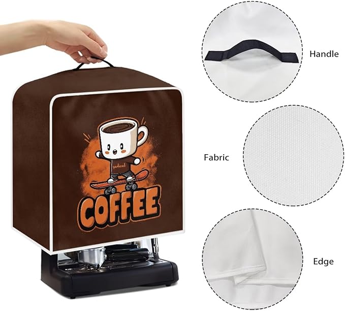 Coffee Maker Dust Cover Funny Mixer Small Kitchen Appliance Protector Foldable Washable