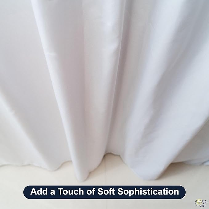 Cottington Lane Extra Long Ruffled College Dorm Bed Skirt 36 Inch Drop, Premium Hotel Collection Brushed Mircofiber Twin XL Dust Ruffle Raised Dorm Room Essentials and Decor, White Solid